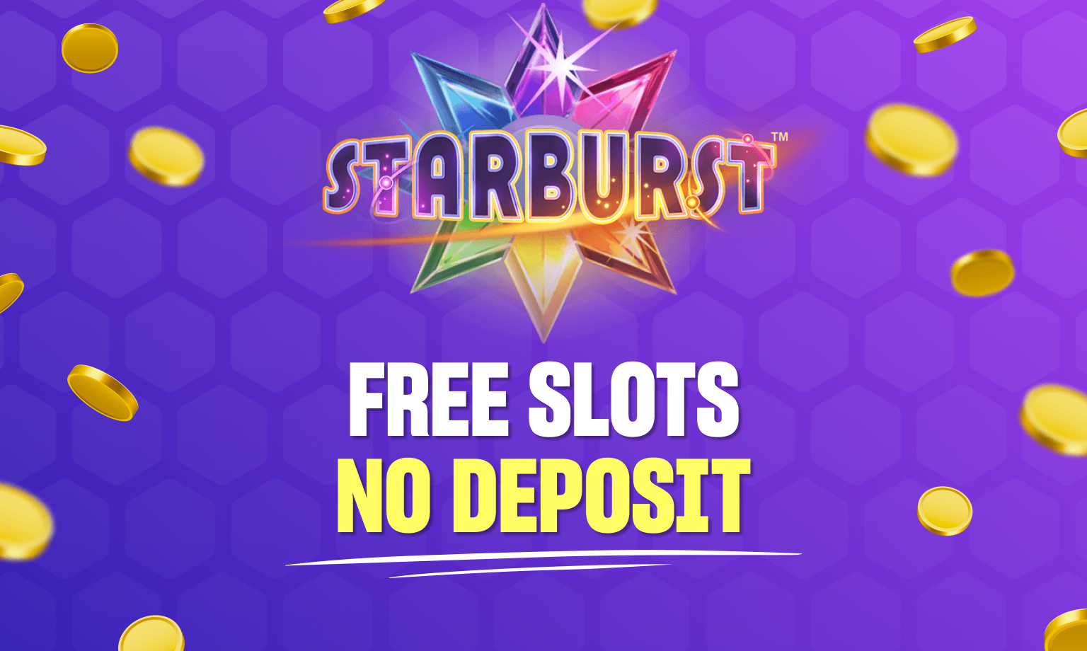 an image with the logo of the starburst slot machine and a text describing free slots to win real money with no deposit.
